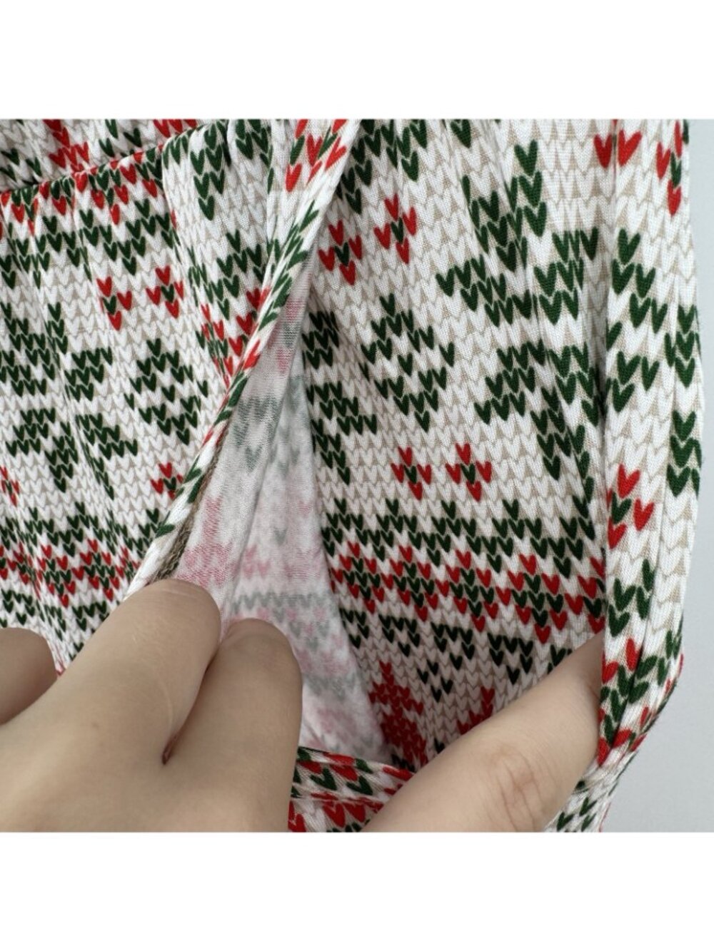 Posh Peanut Bamboo Nicholas Holiday Fair Isle Pajama Set sz L Women's Christmas - Picture 7 of 9